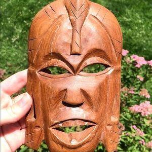 Hand carved wooden mask